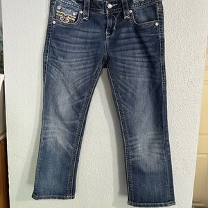 Rock Revival Women's Capris Blue Jeans 27 waist